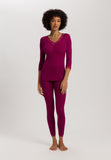 Woolen Lace Lace Trim Wool And Silk Top | Pink Tourmaline 70831-2473
