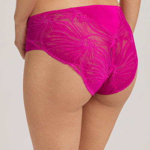 Lilith Lace Trim Hi-Cut Briefs | Very Berry 70841-1370