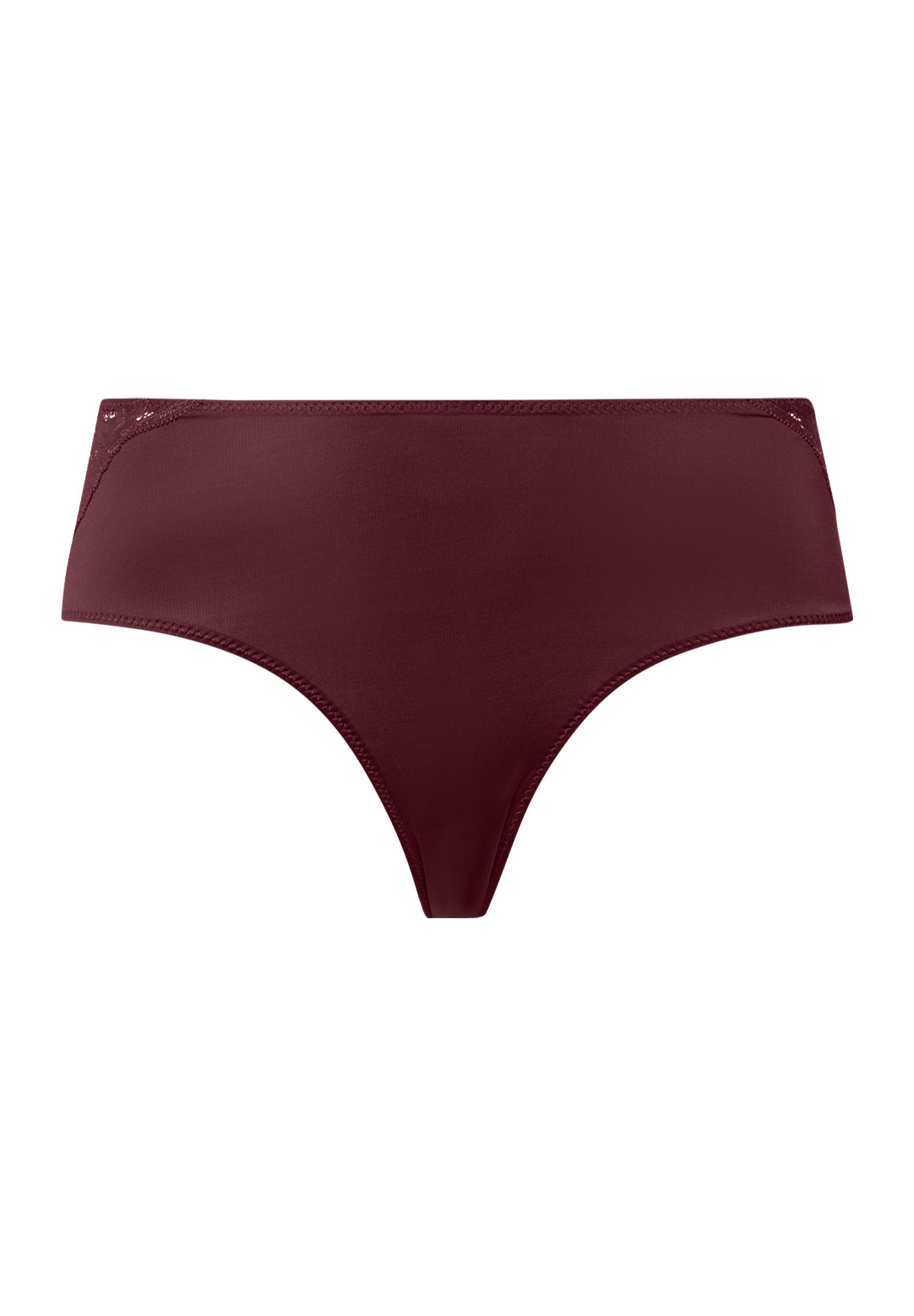 Lilith Lace Trim Hi-Cut Briefs | Vivid Brown 70841-2421