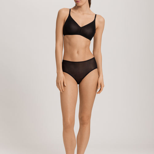 Smooth Illusion Semi-Transparent Tulle Soft Cup Bra | Black 70842-019