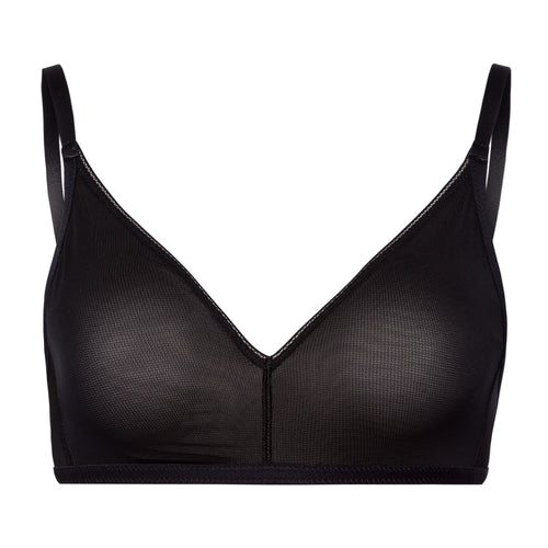 Smooth Illusion Semi-Transparent Tulle Soft Cup Bra | Black 70842-019