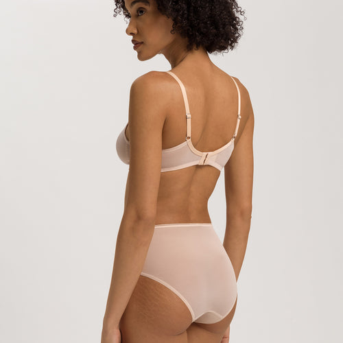 Smooth Illusion Semi-Transparent Tulle Soft Cup Bra | Beige 70842-274