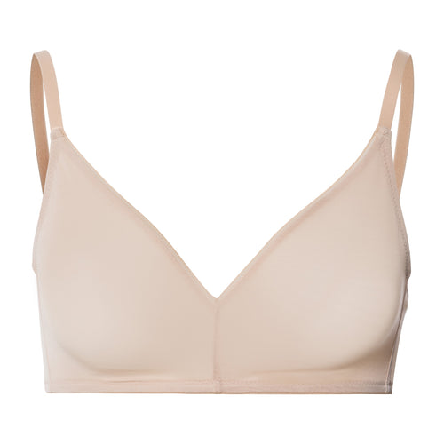 Smooth Illusion Semi-Transparent Tulle Soft Cup Bra | Beige 70842-274