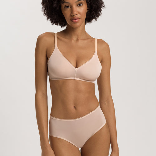 Smooth Illusion Semi-Transparent Tulle Soft Cup Bra | Beige 70842-274