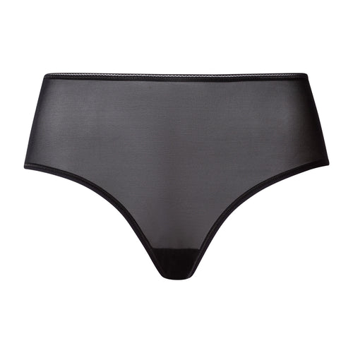 Smooth Illusion Semi-Transparent Tulle Full Briefs | Black 70845-019