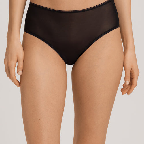 Smooth Illusion Semi-Transparent Tulle Full Briefs | Black 70845-019