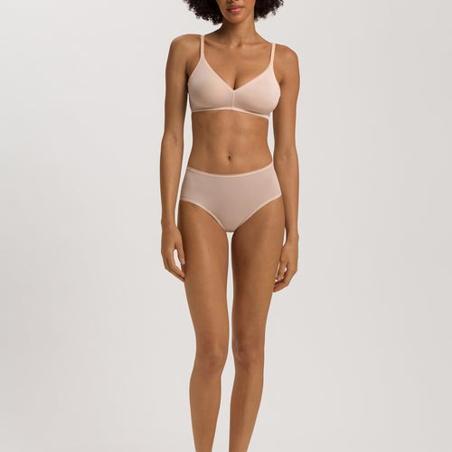 Smooth Illusion Semi-Transparent Tulle Full Briefs | Beige 70845-274