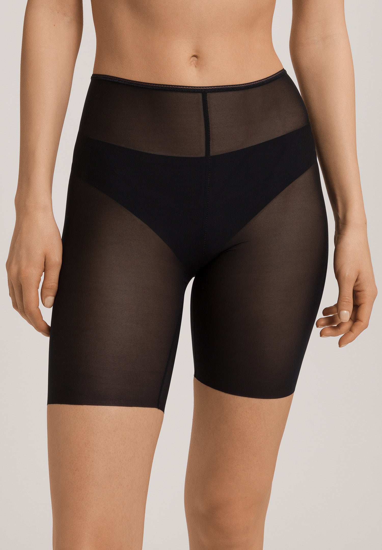 Smooth Illusion Semi-Transparent Tulle Bike Shorts | Black 70846-019