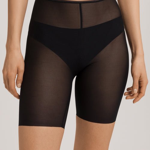 Smooth Illusion Semi-Transparent Tulle Bike Shorts | Black 70846-019