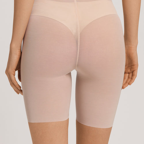 Smooth Illusion Semi-Transparent Tulle Bike Shorts | Beige 70846-274