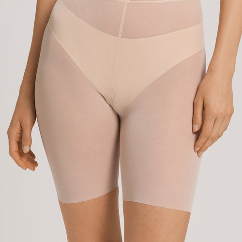 Smooth Illusion Semi-Transparent Tulle Bike Shorts | Beige 70846-274