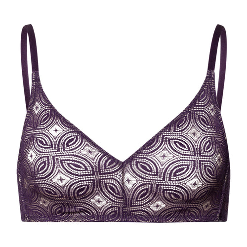 Ruby Geometric Lace Soft Cup Bra | Amethyst 70852-2431