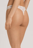 Ruby Geometric Lace Thong | Misty White 70854-2123
