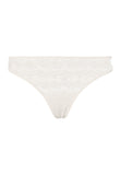 Ruby Geometric Lace Thong | Misty White 70854-2123