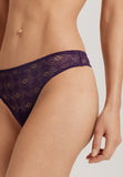 Ruby Geometric Lace Thong | Amethyst 70854-2431