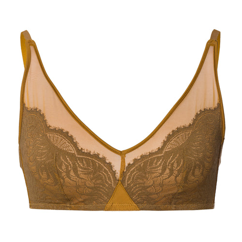 Gale Lace Accented Soft Cup Bra | Golden Cumin 70867-2803