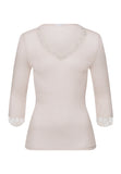 70915 Woolen Lace 3/4 Sleeve Shirt - 2801 Pumice