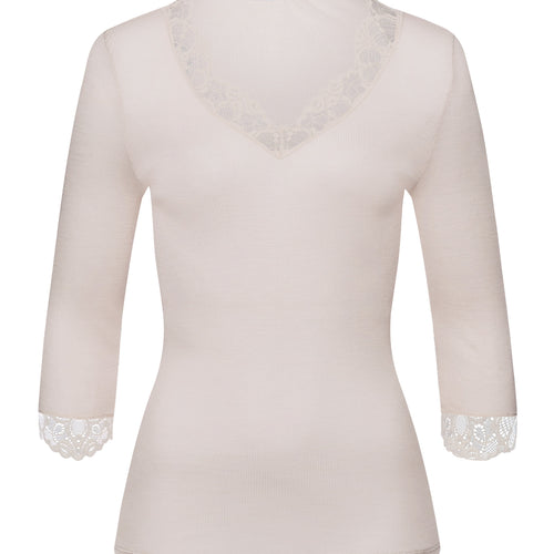 70915 Woolen Lace 3/4 Sleeve Shirt - 2801 Pumice