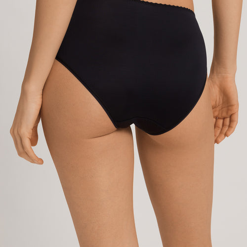 Satin Deluxe Satin Jersey Hi-Cut Briefs | Black 71126-019