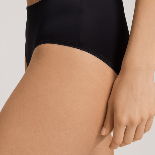 Satin Deluxe Satin Jersey Hi-Cut Briefs | Black 71126-019