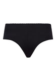 Satin Deluxe Satin Jersey Hi-Cut Briefs | Black 71126-019