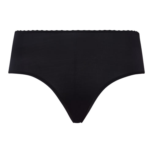 Satin Deluxe Satin Jersey Hi-Cut Briefs | Black 71126-019