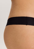 Invisible Cotton Cotton Blend Thong | Black 71242-019