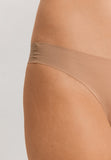 Invisible Cotton Cotton Blend Thong | Beige 71242-1272