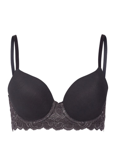 Luxury Moments Lace T-Shirt Bra | Black Pearl 71503-2183