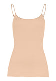 71600 Cotton Seamless Spaghetti Camisole - 274 Beige
