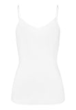 71605 Cotton Seamless Spaghetti Cami Padded - 101 White