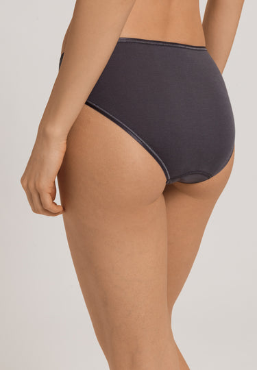 Cotton Seamless Hi Cut Brief | Black Pearl 71626-2183