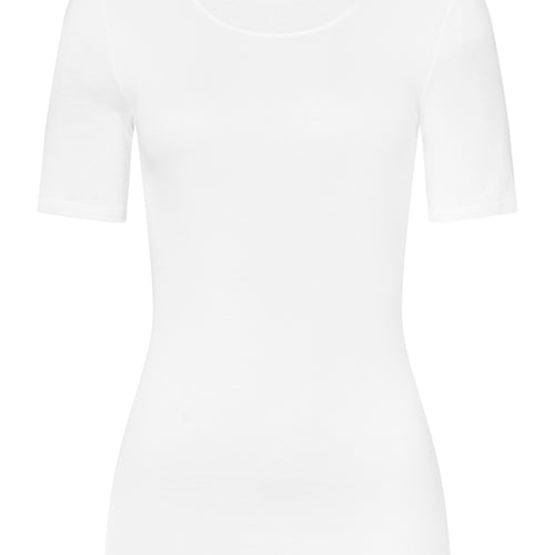 71630 Cotton Seamless Short Sleeve Shirt - 101 White