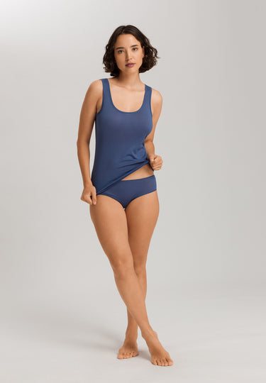 Ultralight Cotton Round Neck Tank Top | Slate Blue 71821-2642