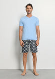 Night And Day S/Slv Pajama | Stitched Minimal 72353-1231