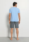 Night And Day S/Slv Pajama | Stitched Minimal 72353-1231
