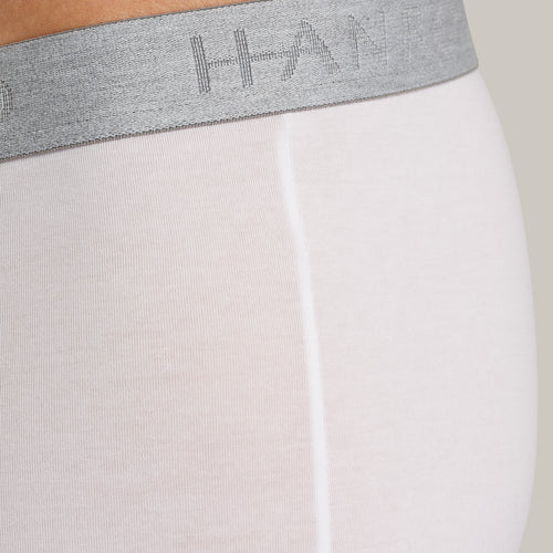 73078 Cotton Essentials Boxer Briefs 2-Pack - 101 White