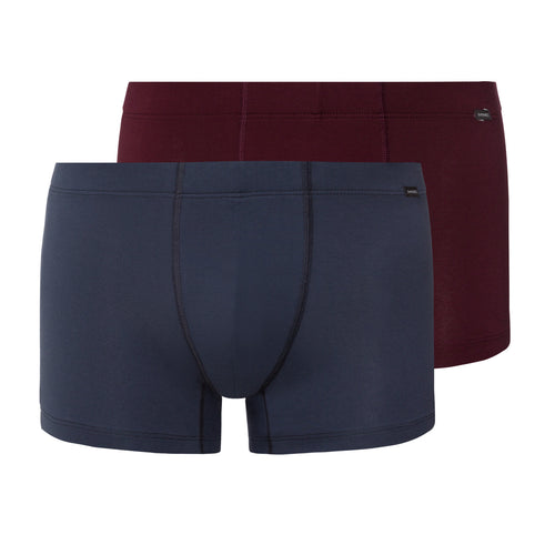 Cotton Essentials 2 Pack Boxer Brief With Covered Waistband | Barolo / Ombre Blue 73079-3047