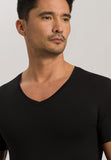 73089 Cotton Superior V-Neck Shirt - 199 Black