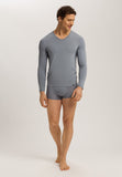 Natural Function Tencel™ And Cotton Fitted V-Neck Top | Cliff Grey 73187-2680