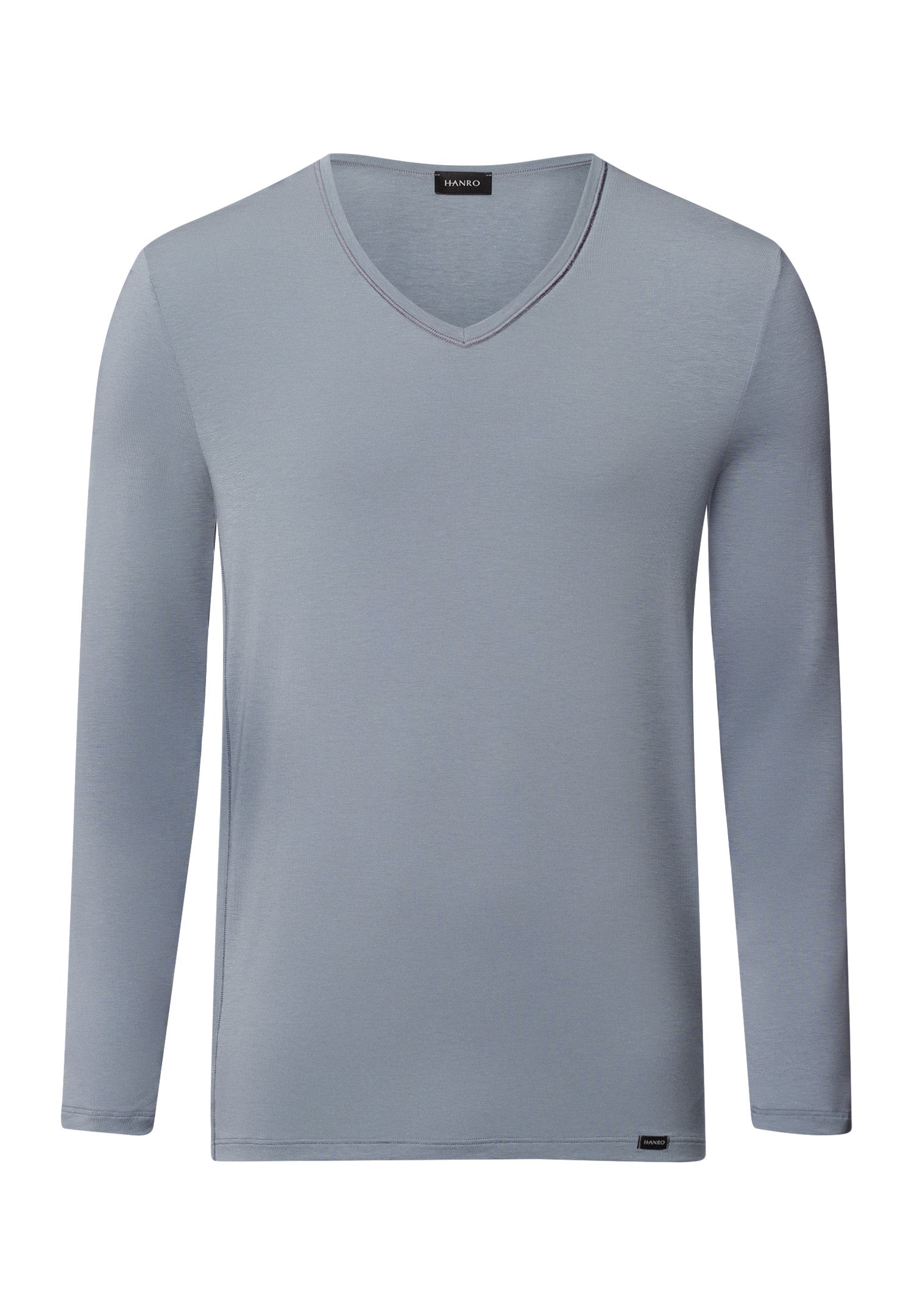 Natural Function Tencel™ And Cotton Fitted V-Neck Top | Cliff Grey 73187-2680