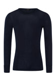 73402 Woolen Silk M Long Sleeve Shirt - 1610 Deep Navy