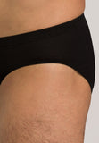 73501 Cotton Sporty 3/4 Brief - 199 Black