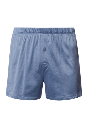 Cotton Sporty Knit Boxer With Button Fly | Dusky Aqua 73505-2586