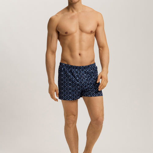Cotton Sporty Cotton Boxers | Blue Diamonds 73506-3023