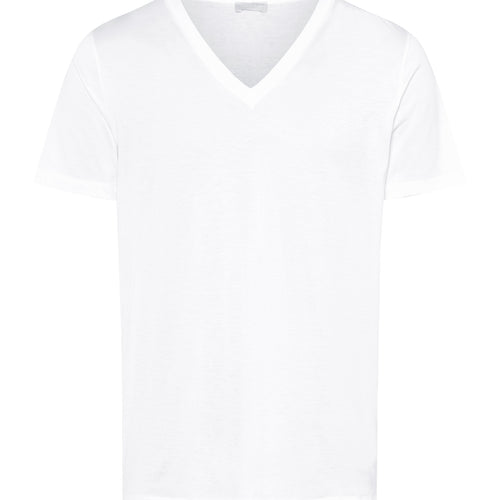 73510 Cotton Sporty V-Neck T-Shirt - 101 White