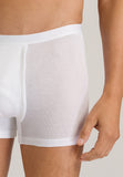 73634 Cotton Pure Boxer Brief With Fly - 101 White