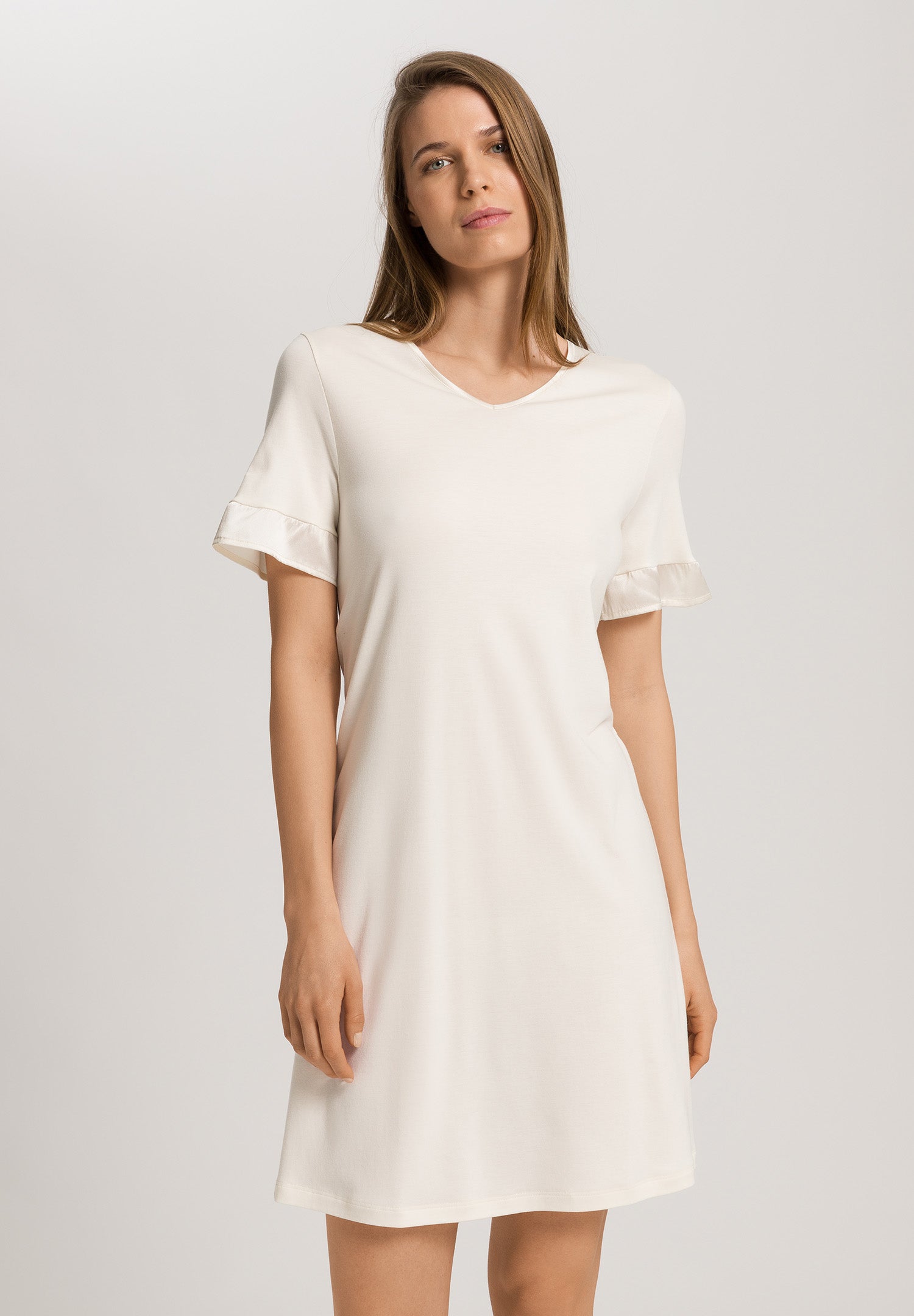 Claire Tencel™ And Cotton Nightgown | Misty White 74767-2123