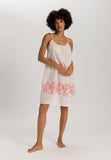 Liz Cotton Spaghetti Chemise With Embroidery 100cm | Melon Soda 74795-2337