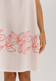 Liz Cotton Spaghetti Chemise With Embroidery 100cm | Melon Soda 74795-2337